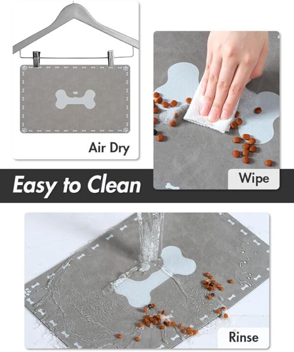 Absorbent Dog Bowl Mat